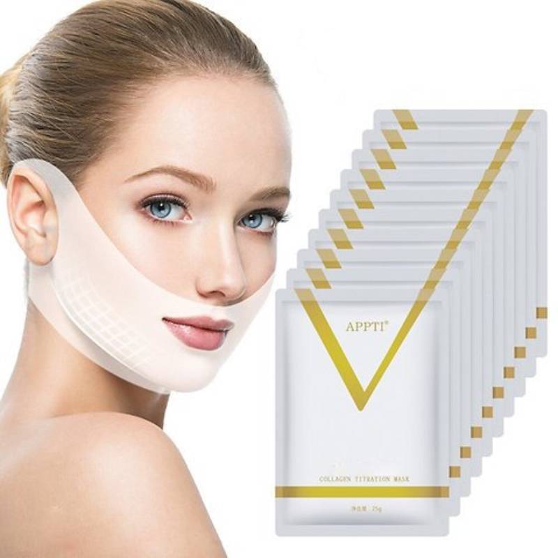 10Pcs Masks Double Chin V Line Face Lifting Mask