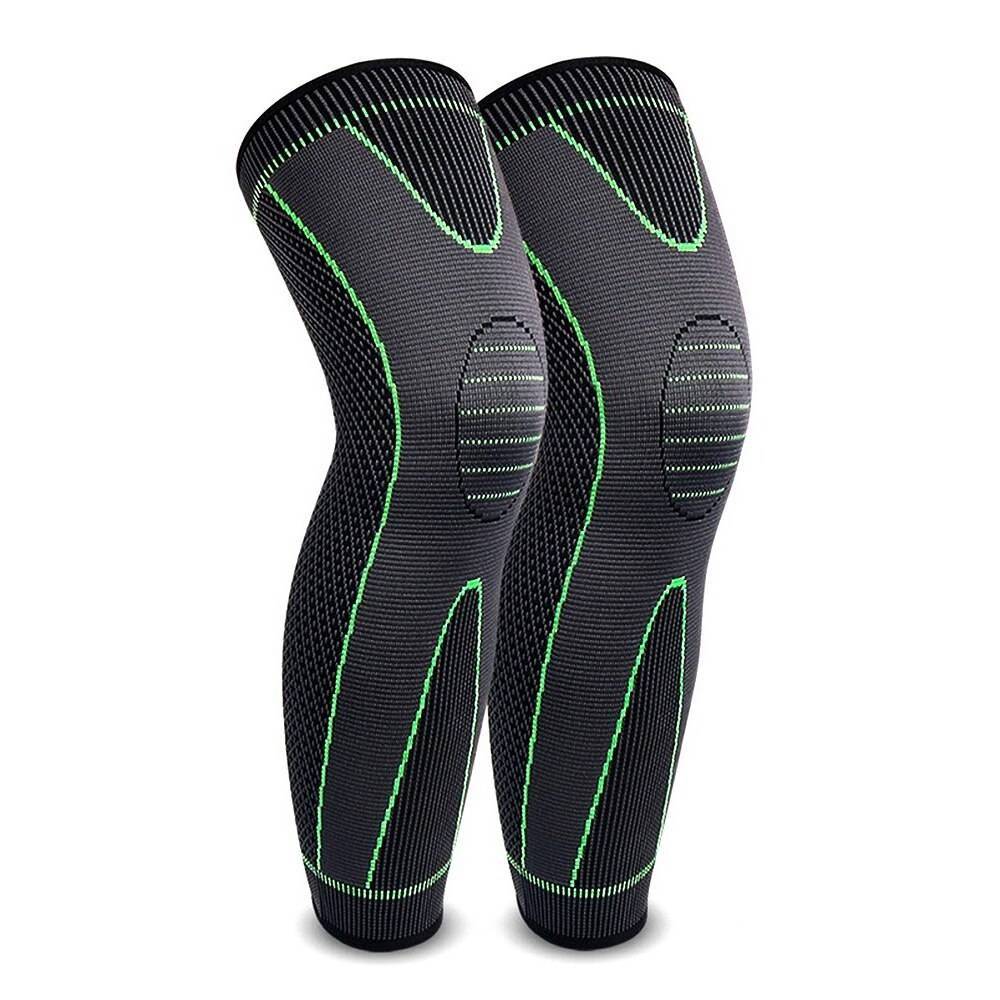 1 Pair Long Knee Support Elastic Pressure