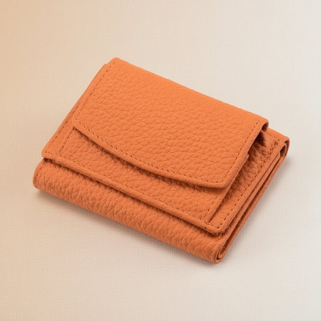 Slim Secure Trifold Wallet with Card and Coin Pouch