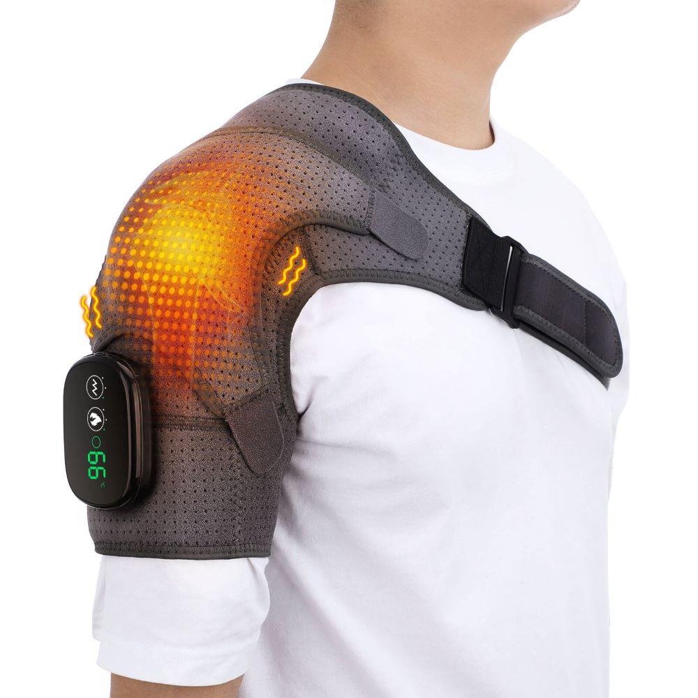 Electric Heating Shoulder Support Brace Massage Device