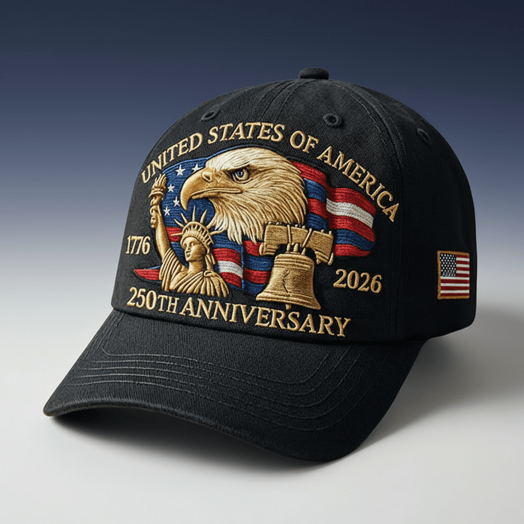 American Flag Eagle Trucker Cap Patriotic Baseball Hat