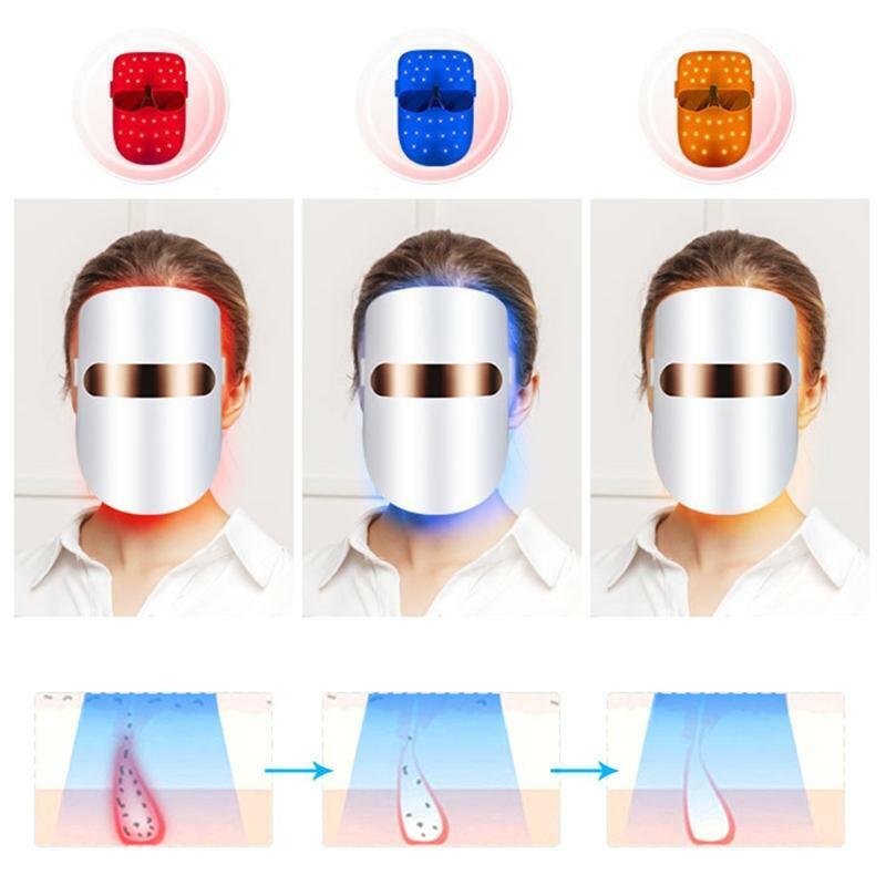 3 Colors Led Light Therapy Mask