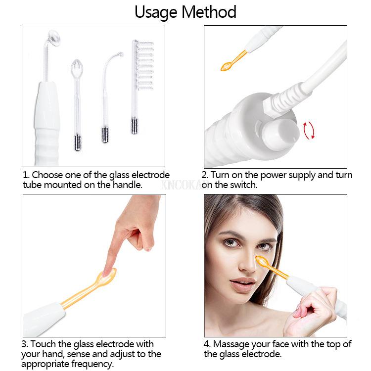 4 in 1 High Frequency Wand for Skin & Hair Care