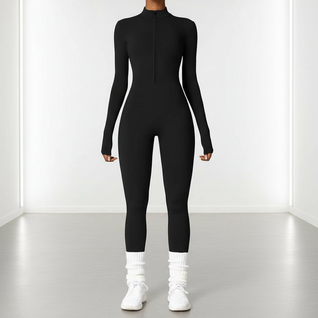 Stretchy Fitness Jumpsuit Women's Full Body Workout Onesie