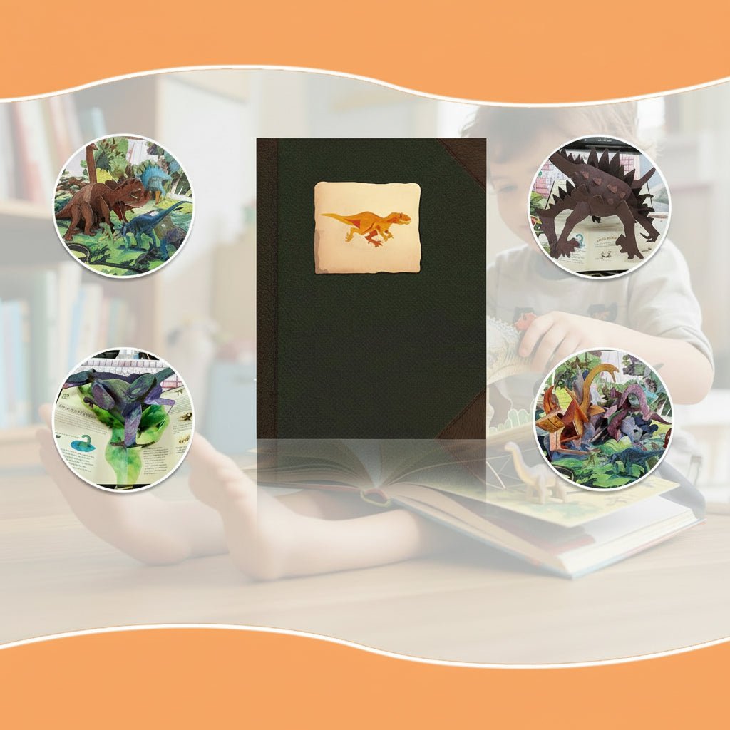 Fun Dinosaur Book for Kids Interactive Education