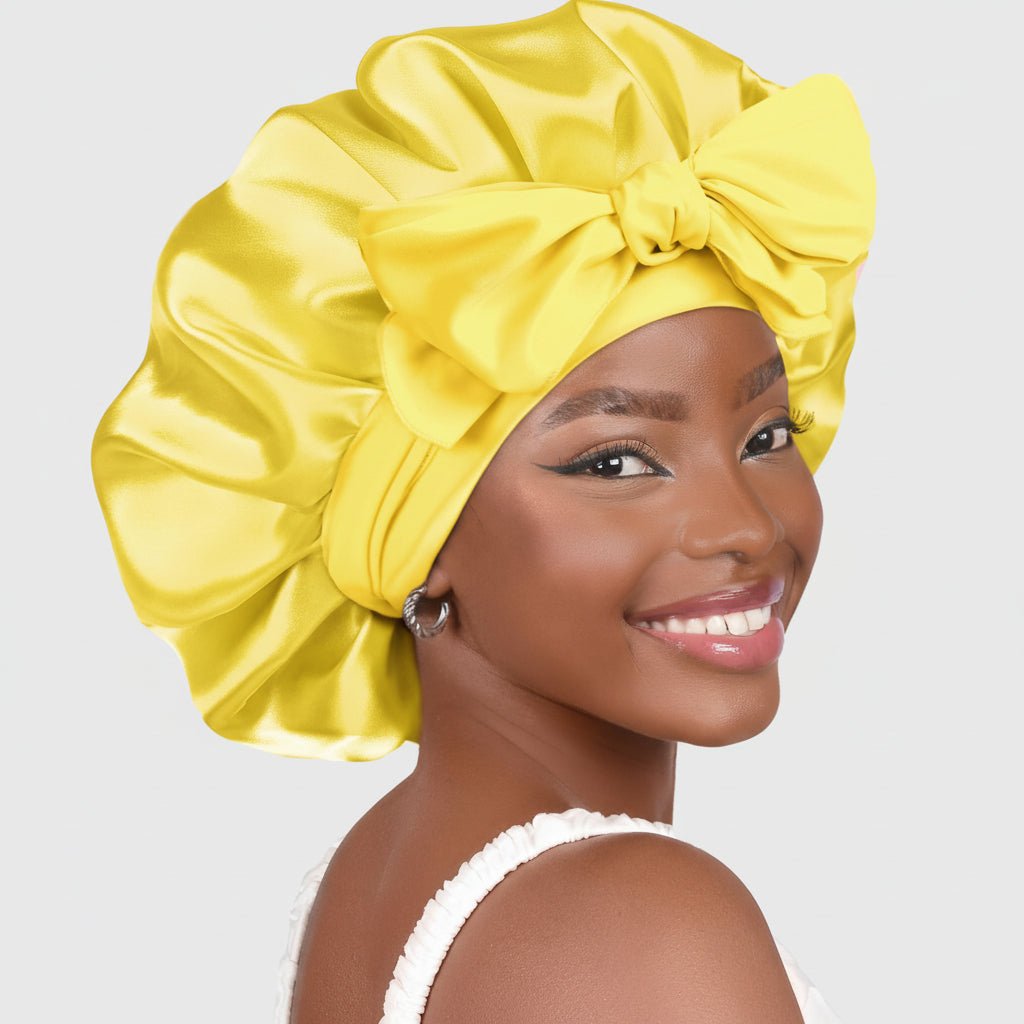 Soft Sleep Hair Bonnet with Secure Fit and Grip
