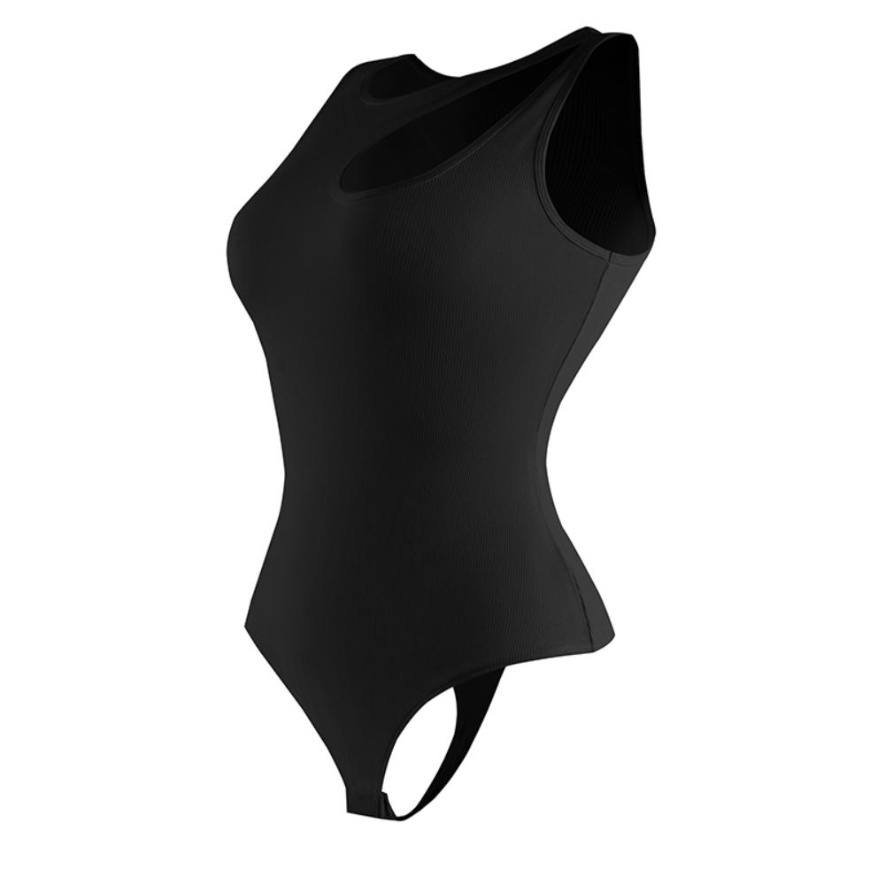 Asymmetrical Sleeveless Cut-Out Tank Top Bodysuit