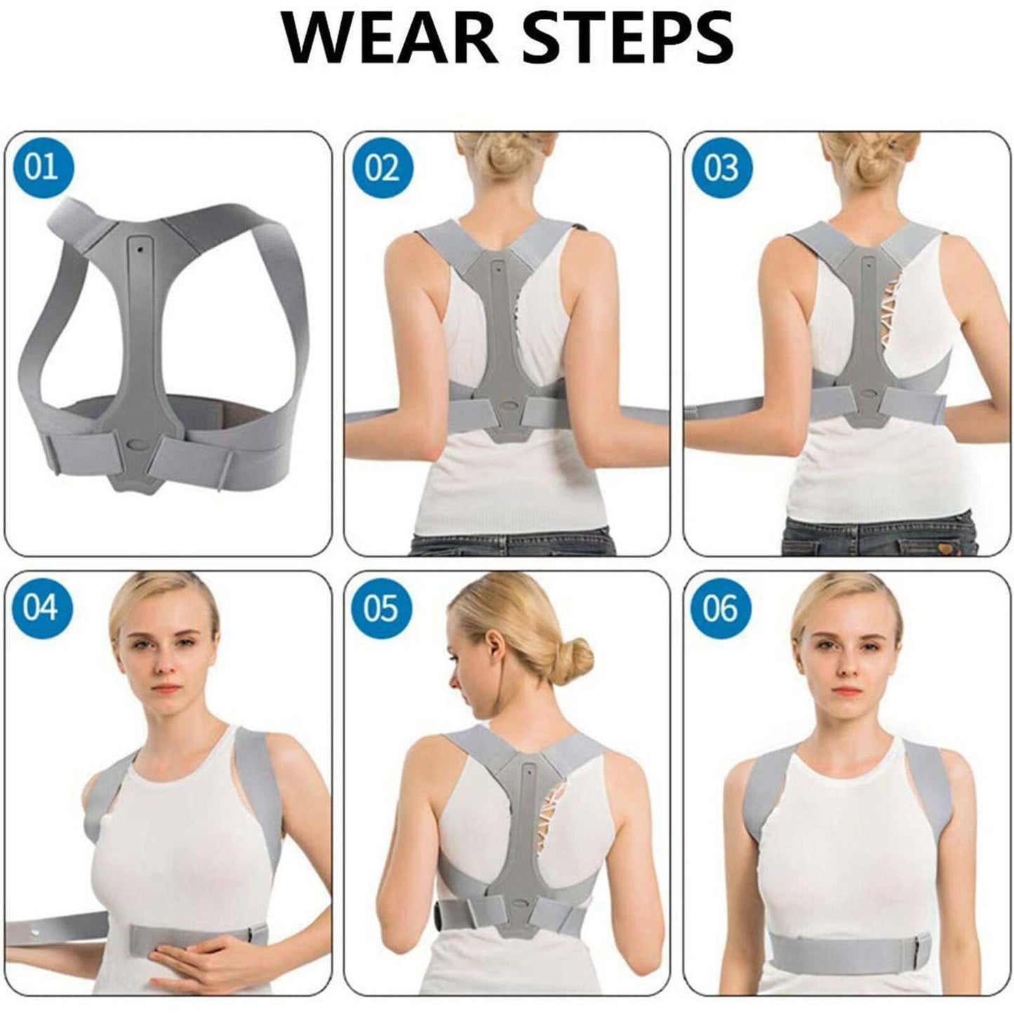 Back Brace Posture Corrector- Adjustable Posture Support