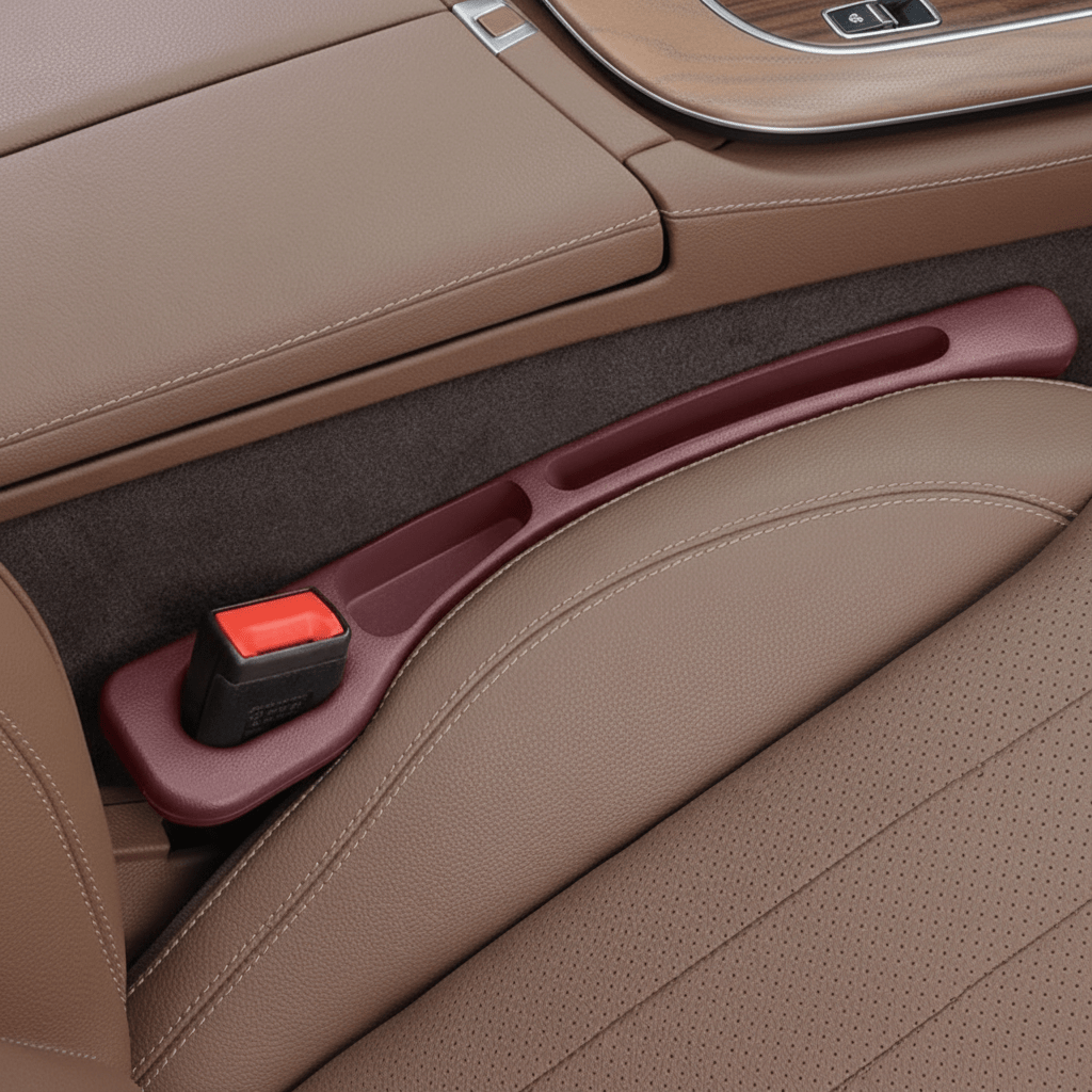 Premium Leather Car Storage Gap Filler