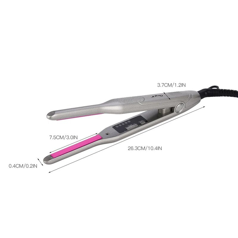 Ceramic Professional Hair Straightener and Curler for Short Hair