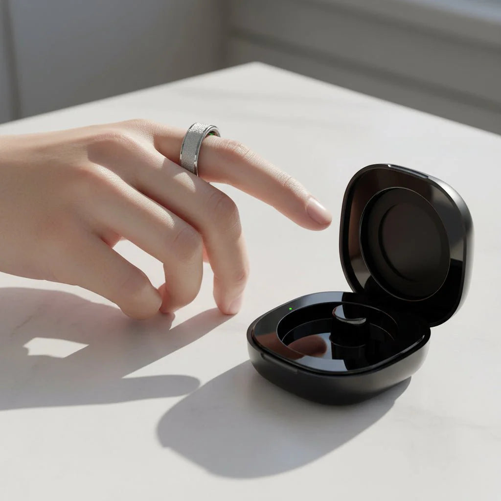 Fitness Tracker Ring with Heart Rate and Sleep Monitor