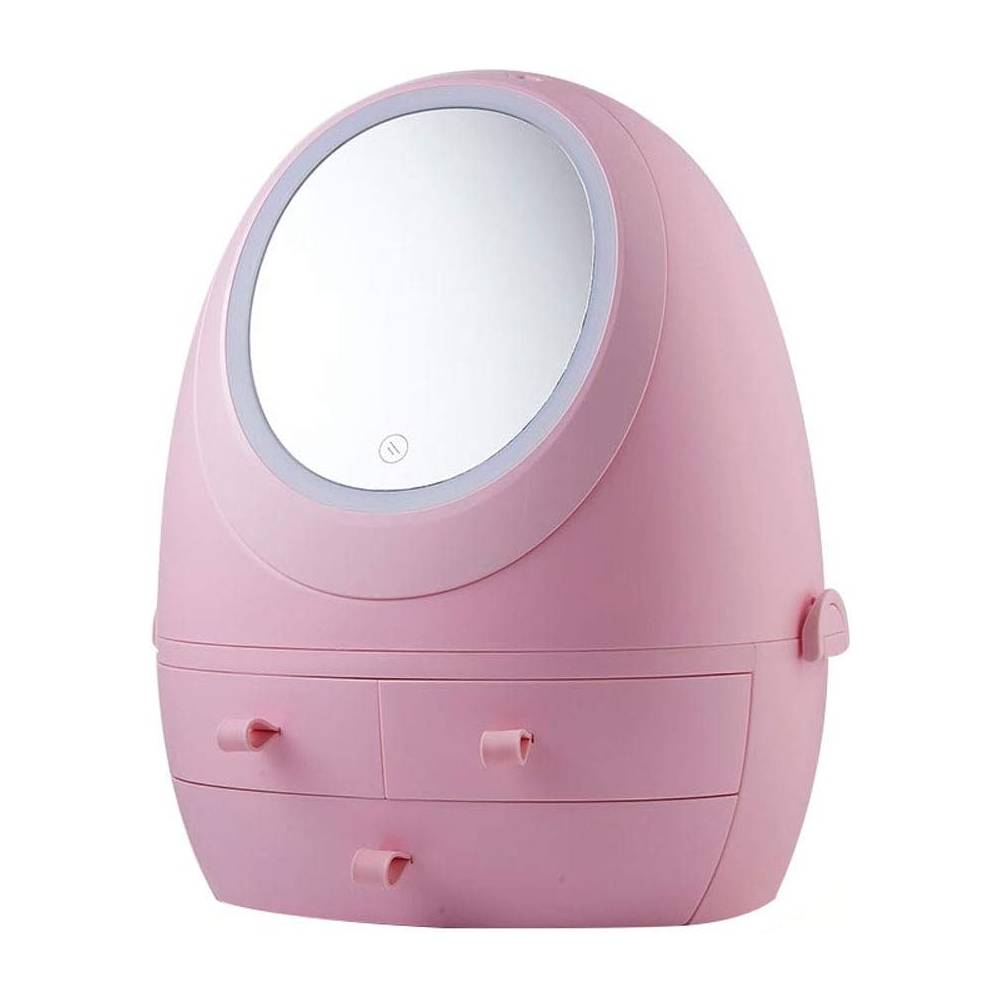 Cosmetic and Makeup Box with LED and Mirror