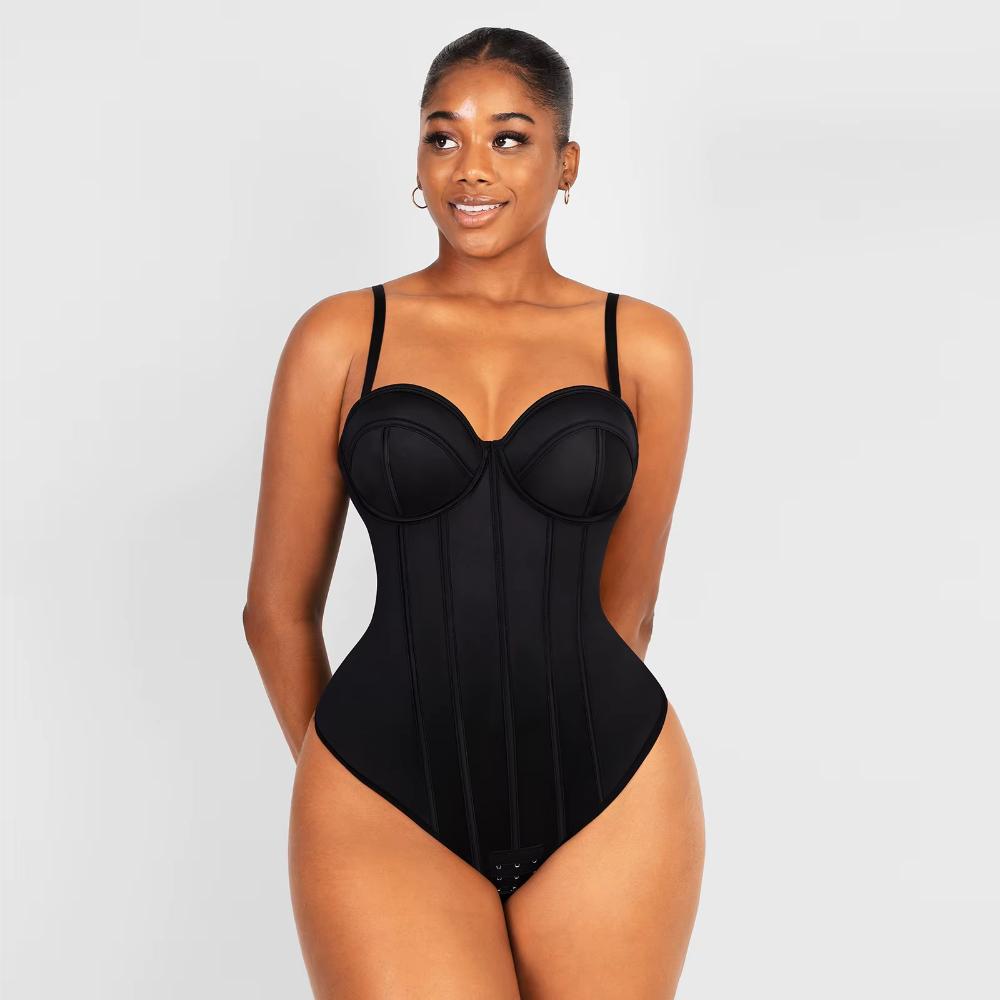 Cupped Thong Bodysuit Shapewear
