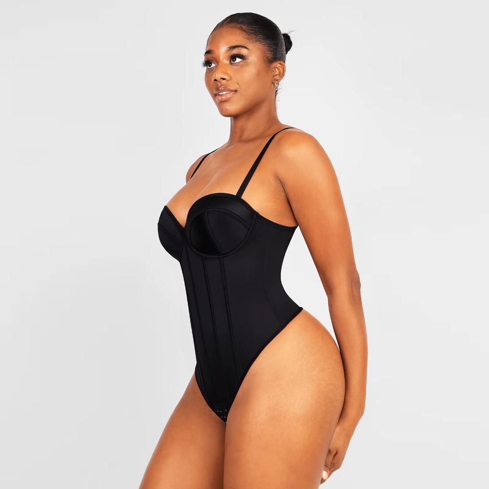 Cupped Thong Bodysuit Shapewear