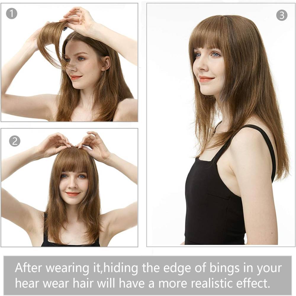 Clip in Hair Fringe Bangs