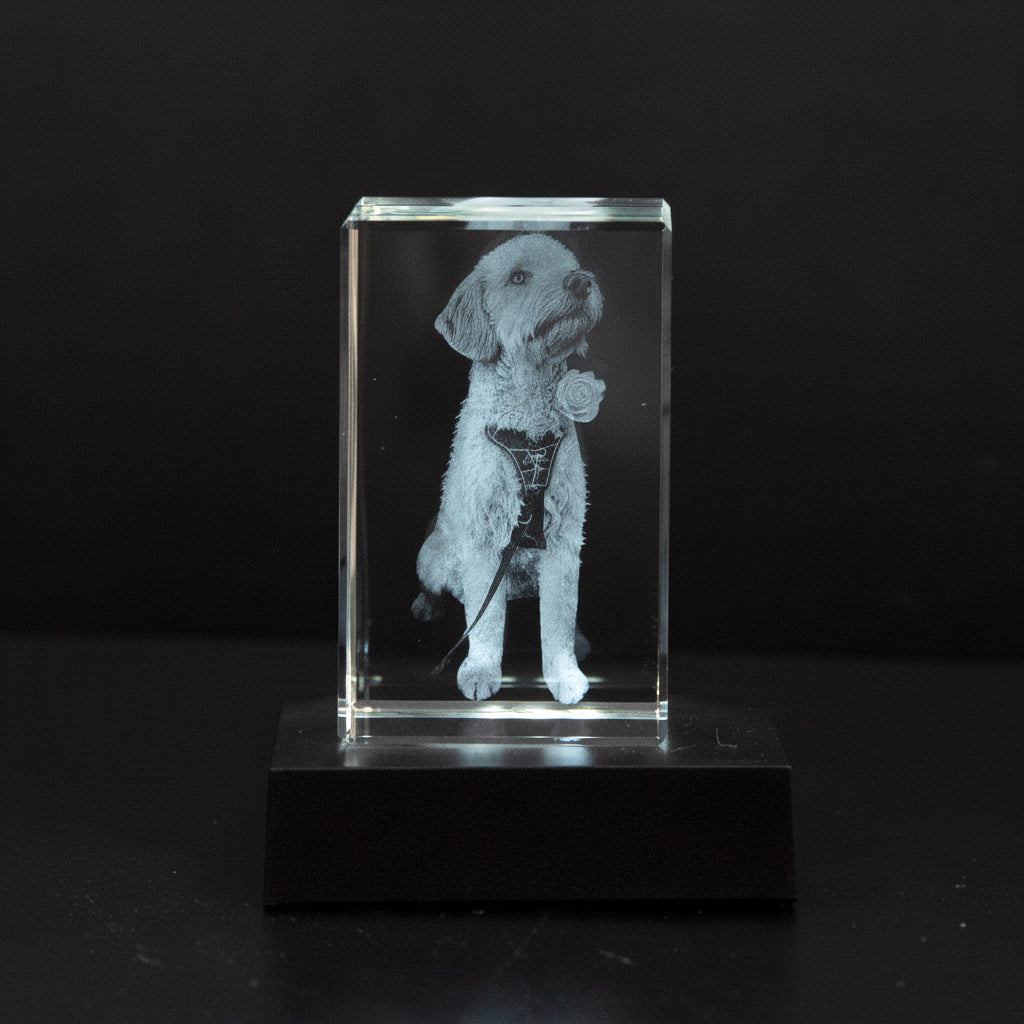 Personalized Crystal Picture Frame Memorial Gift Loved Ones - SweetyGem