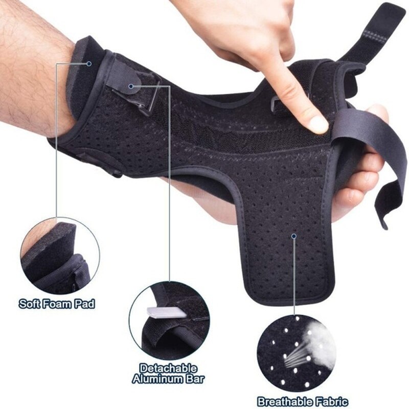 Flexible Dorsal Night Splint with Adjustable Plantar Drop Orthotic Brace