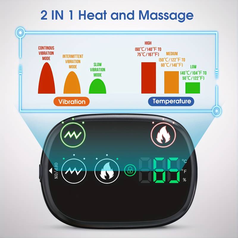 Electric Heating Shoulder Support Brace Massage Device