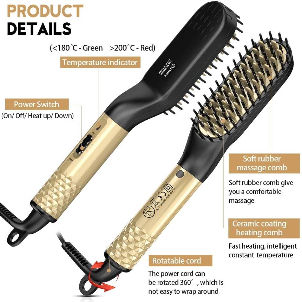 Electric Beard Straightener Comb