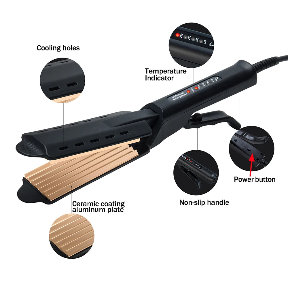 Electric Ceramic Hair Crimper-Hair Wavers