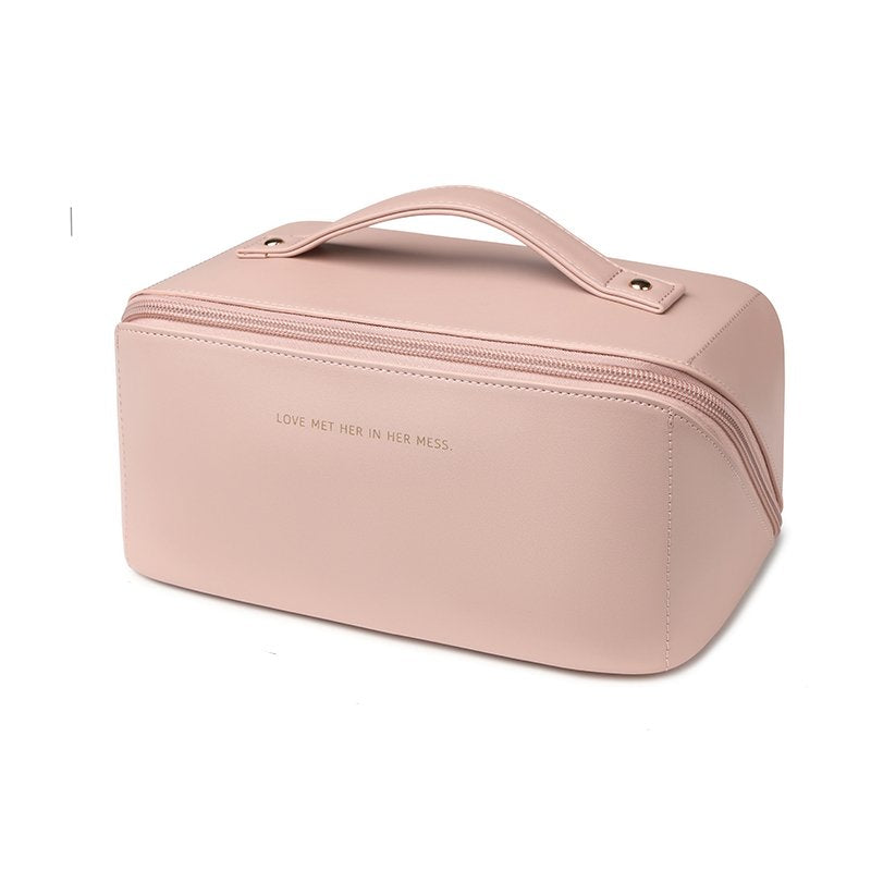Faux Leather Cosmetic Bag Makeup for Travel