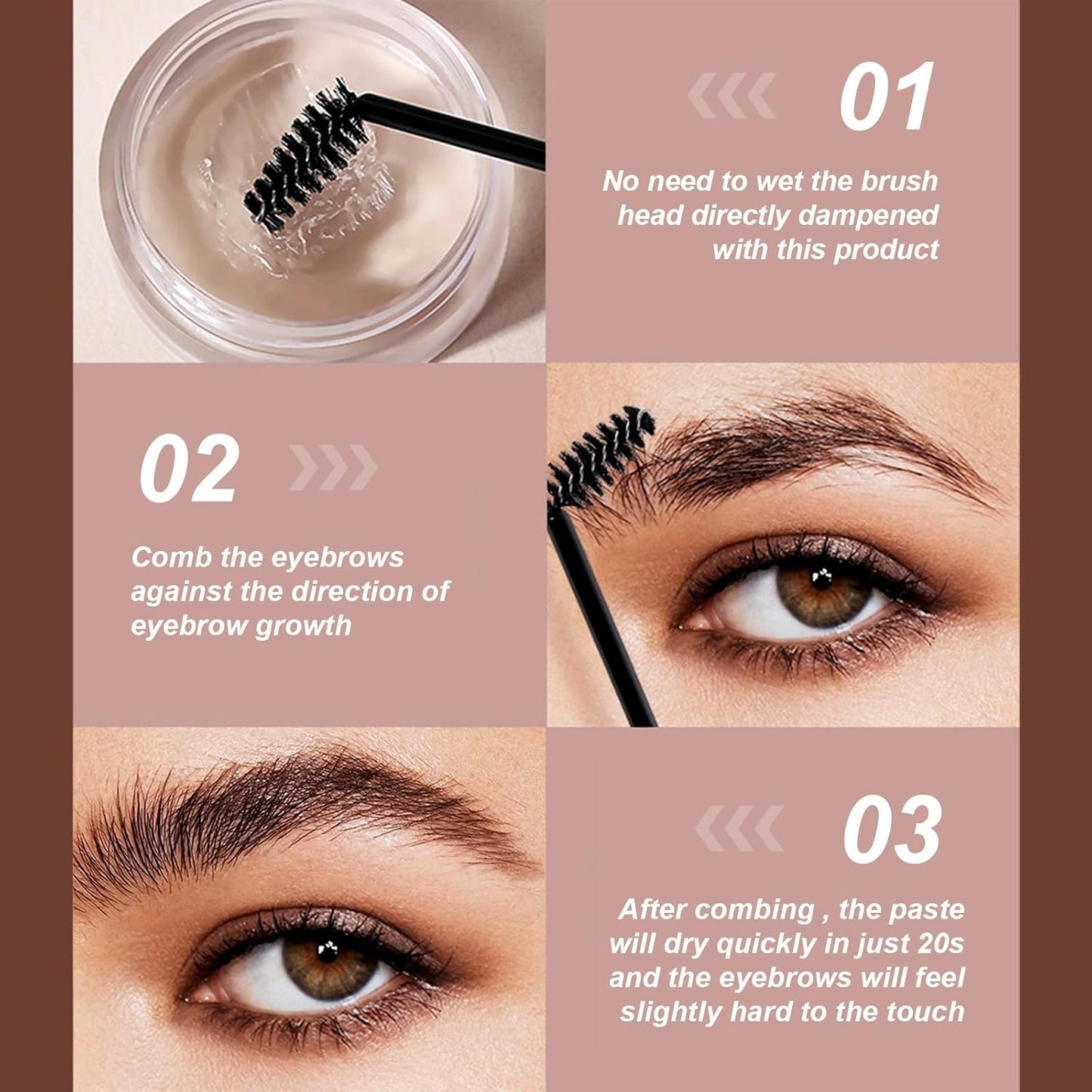 Gel Brow-Sculpting Eyebrows Styling Wax