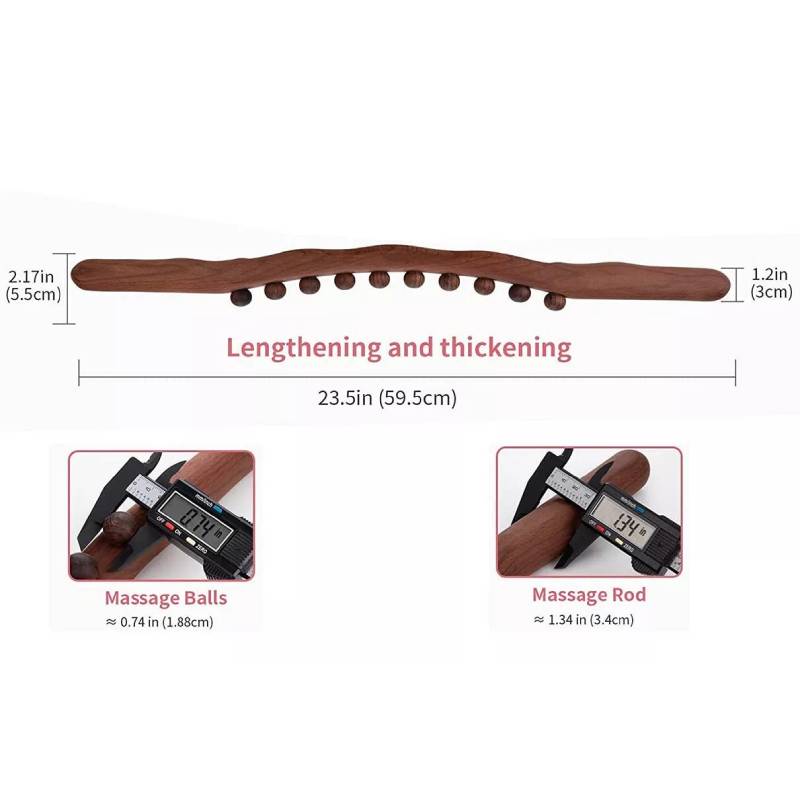Wooden Gua Sha Massage Roller