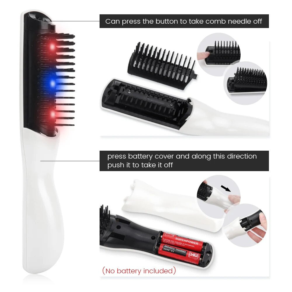 Hair Growth Brush Infrared Laser Therapy Massage