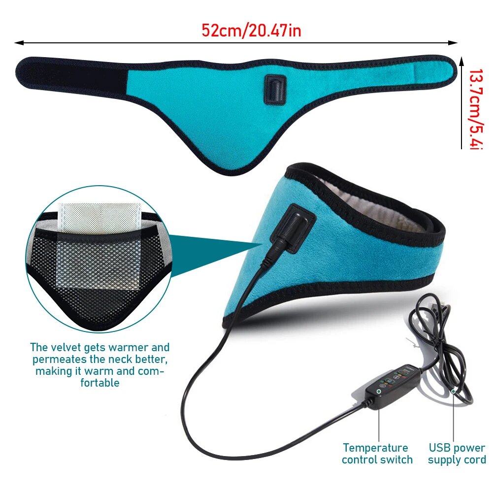 Heated Electric Neck Brace for Pain Relief