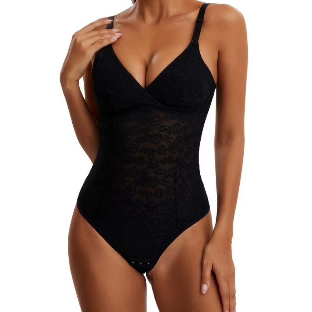 Lace Thong Bodysuit Shapewear