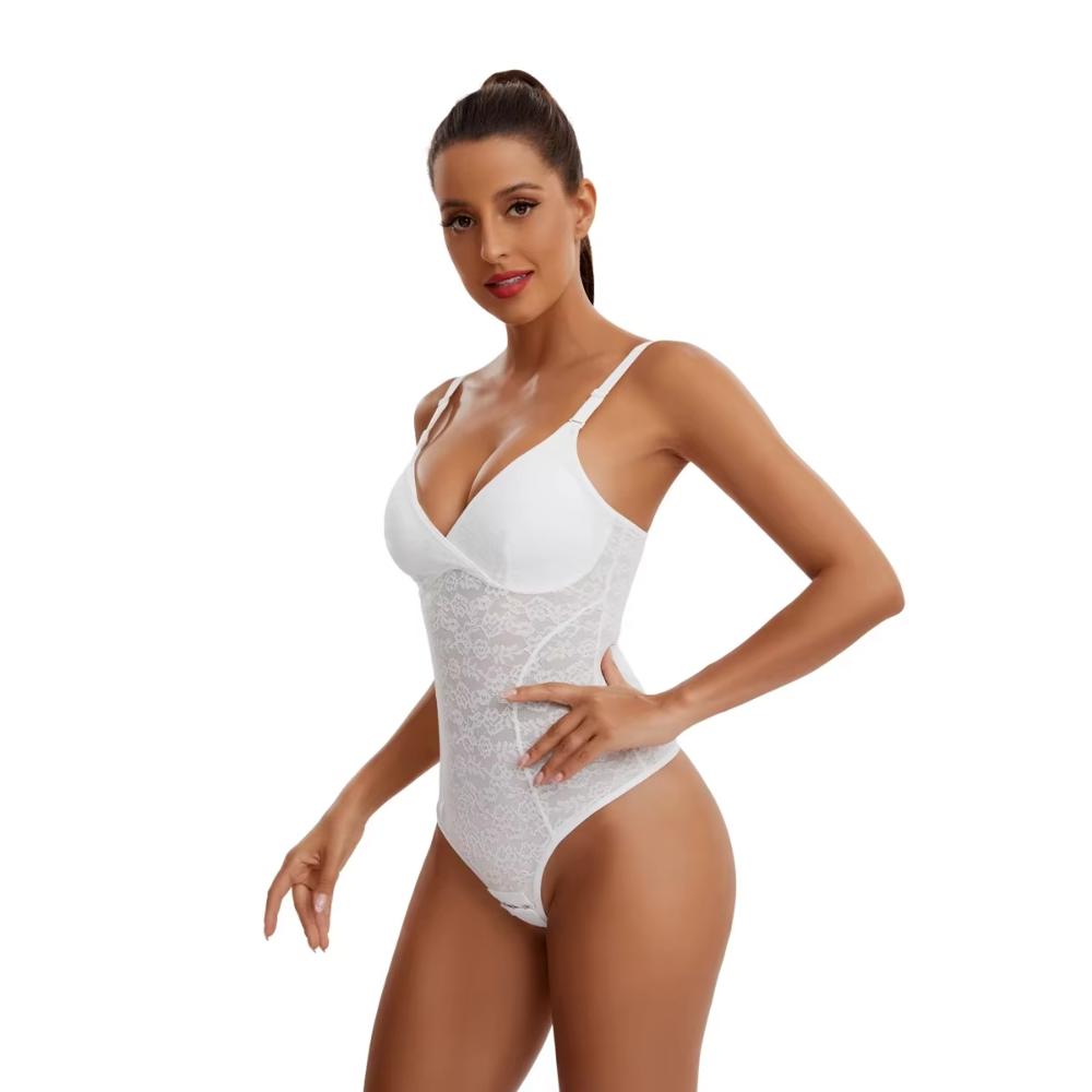 Lace Thong Bodysuit Shapewear