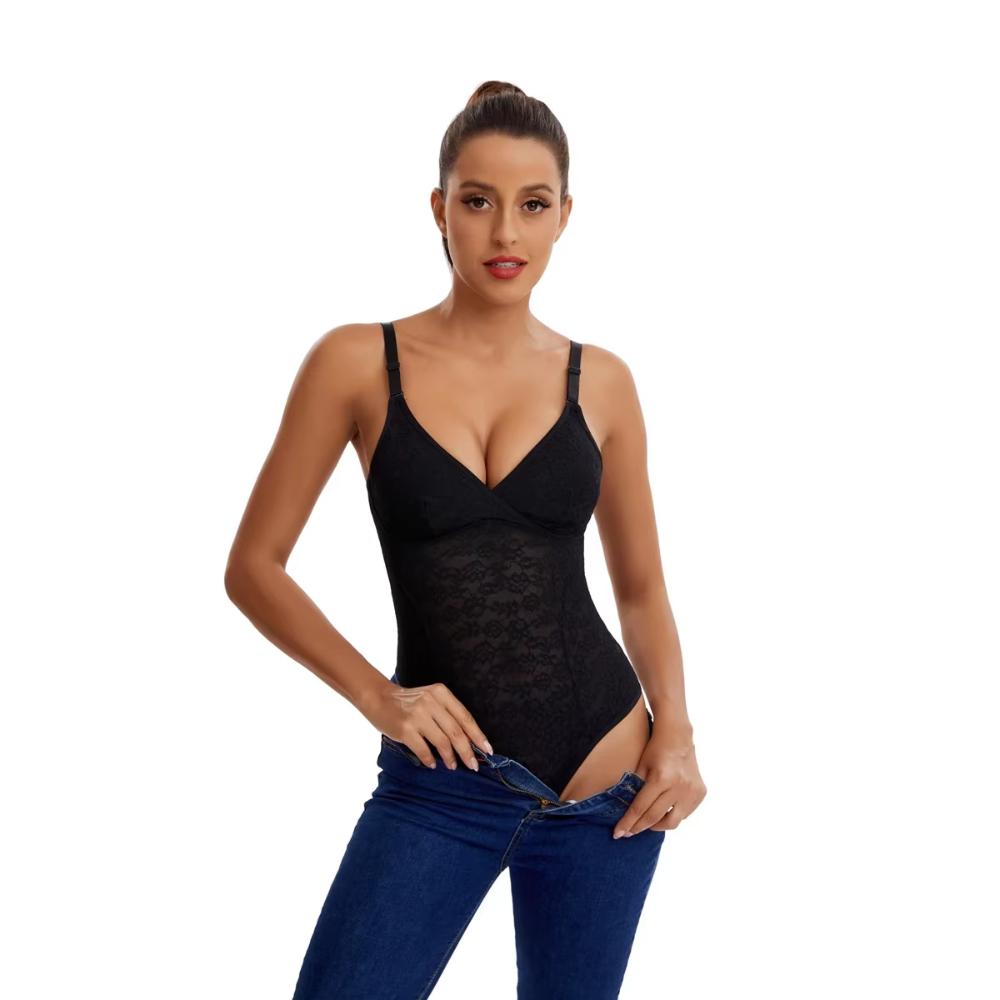 Lace Thong Bodysuit Shapewear