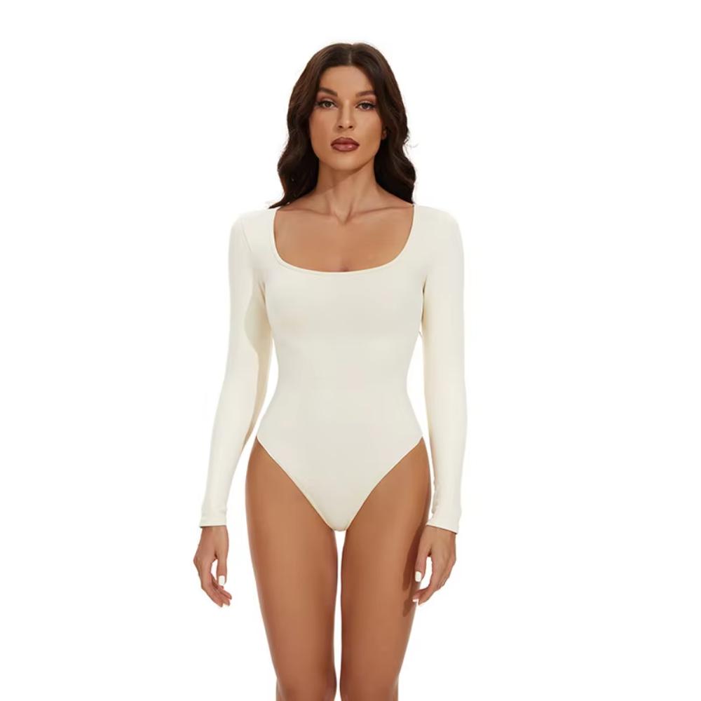 Long Sleeve Elastic Body Suit Shapewear