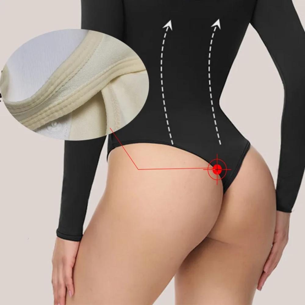 Long Sleeve Elastic Body Suit Shapewear