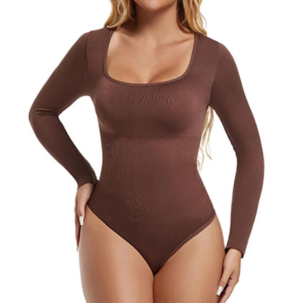 Long Sleeve Elastic Body Suit Shapewear