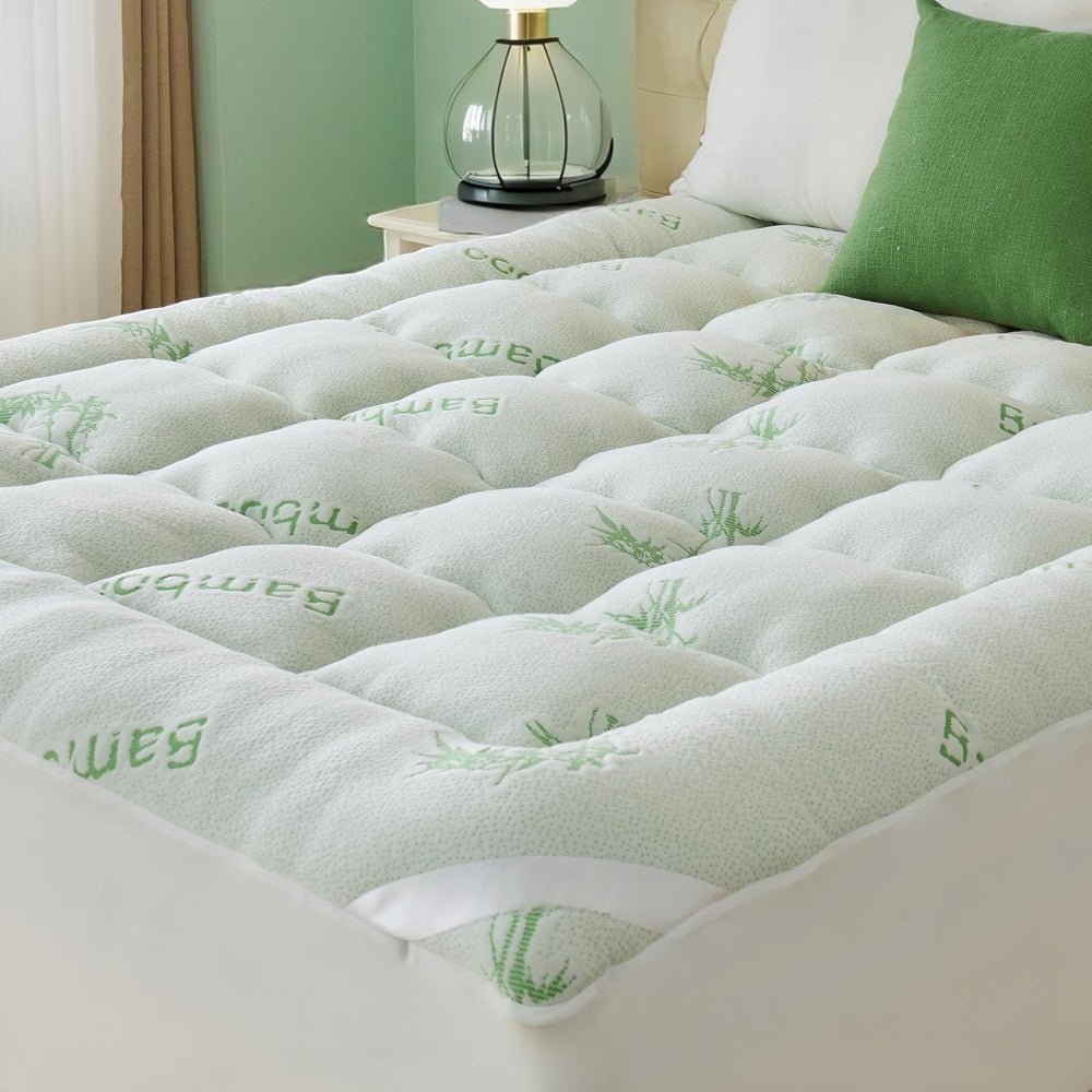 Plush Mattress Topper Soft Bed Pad Extra Deep Fitted Sheet