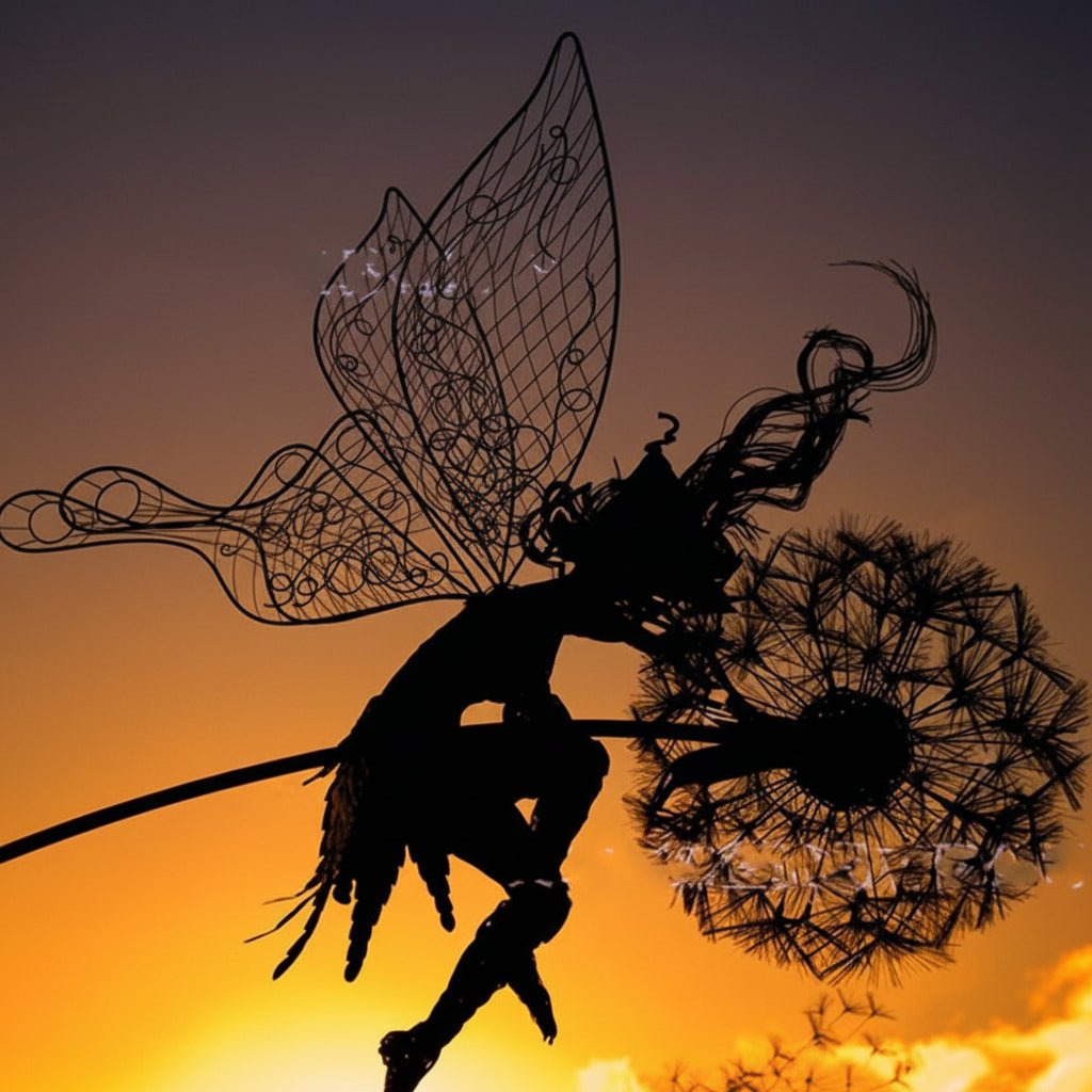 Decorative Metal Fairy Outdoor Garden Decoration Stake