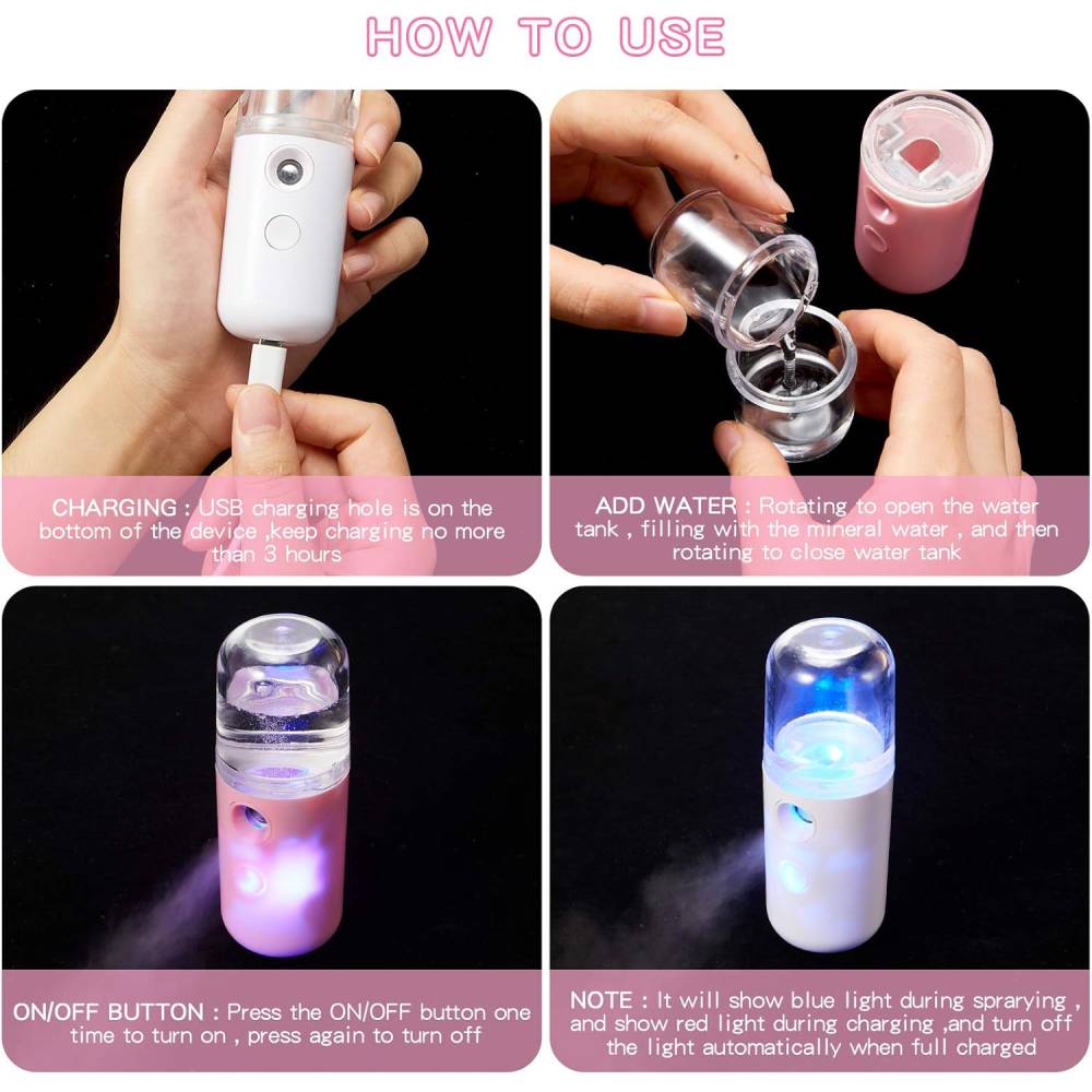 Mini USB Face Steamer Vaporizer Humidifier
