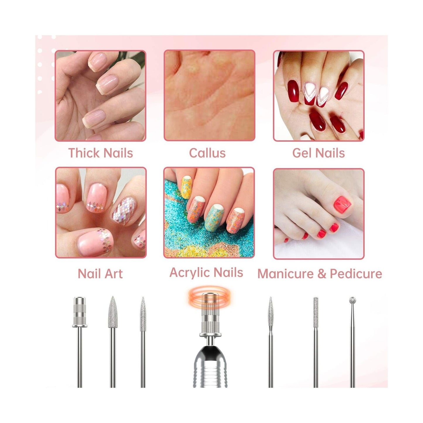 Professional Electric Nail Drill with Smart LED Display