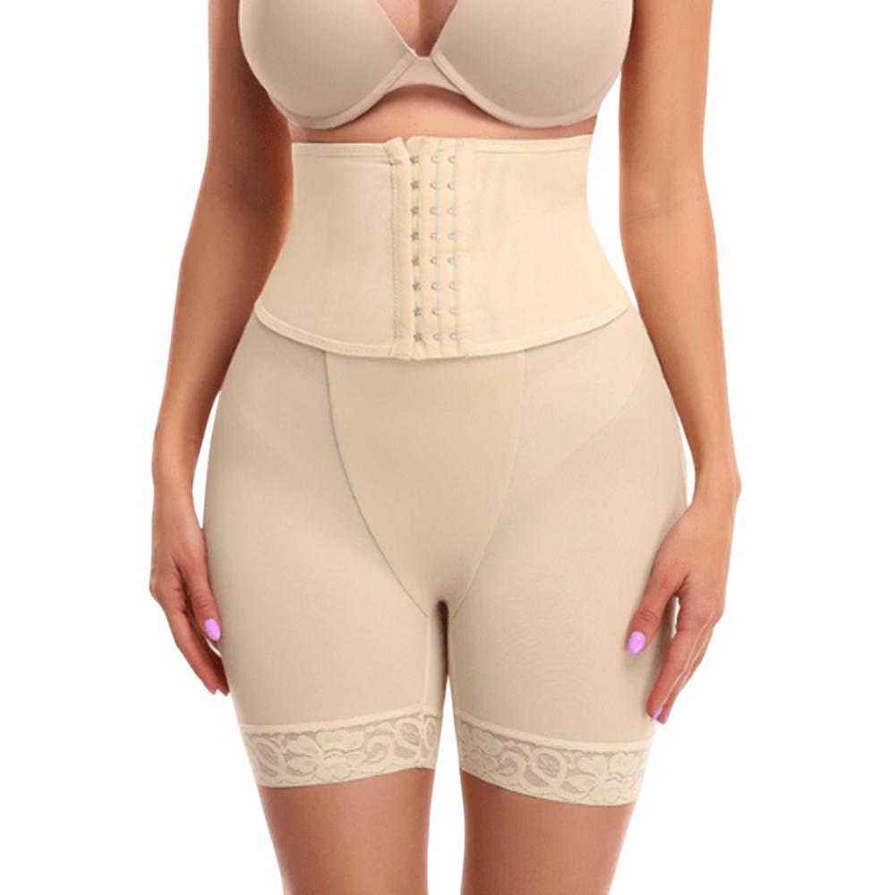 Sheer Mesh Middle Waist Slimming Shapewear Short