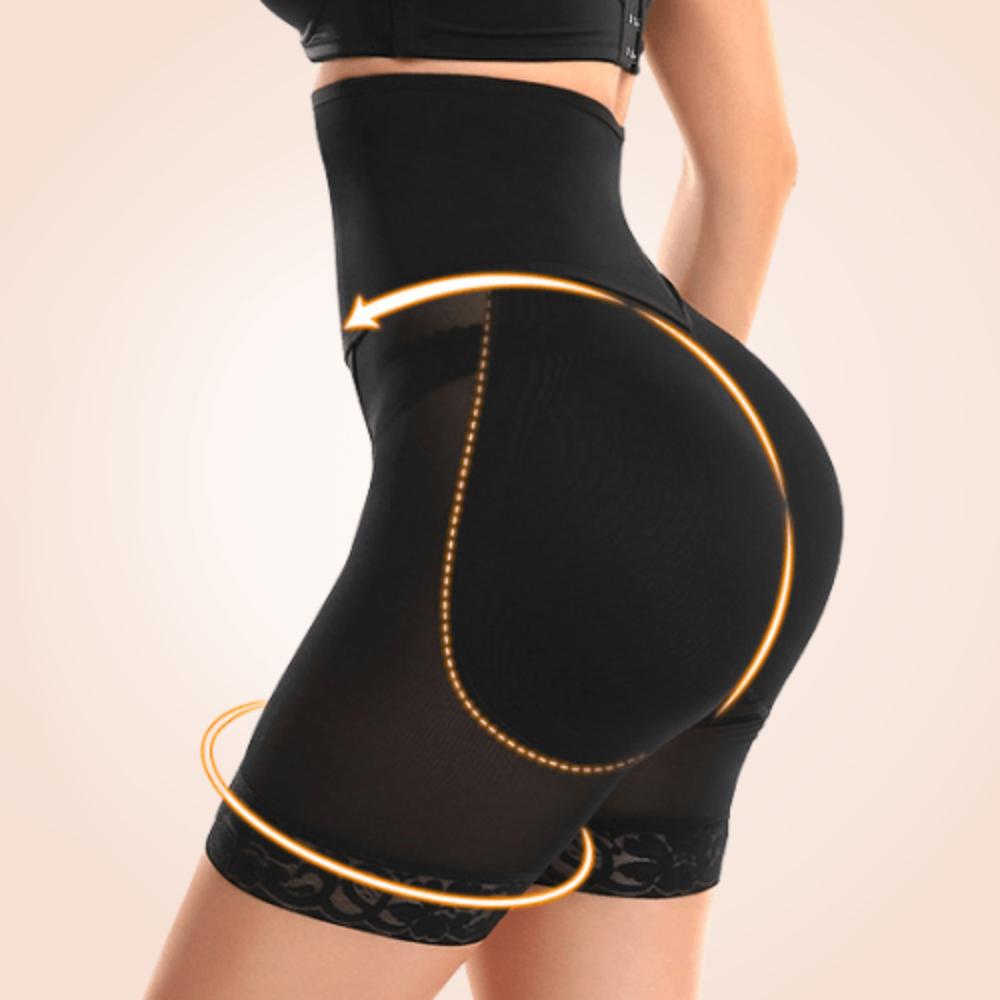 Sheer Mesh Middle Waist Slimming Shapewear Short