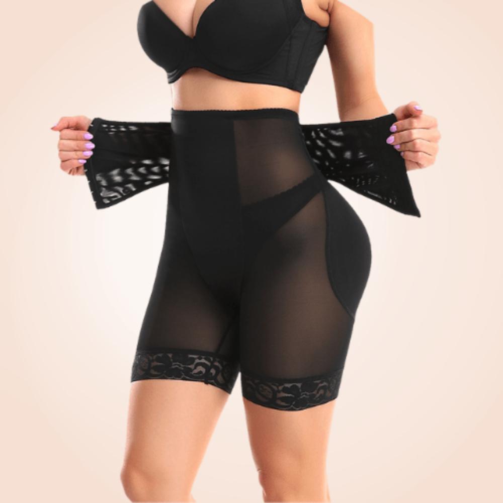 Sheer Mesh Middle Waist Slimming Shapewear Short