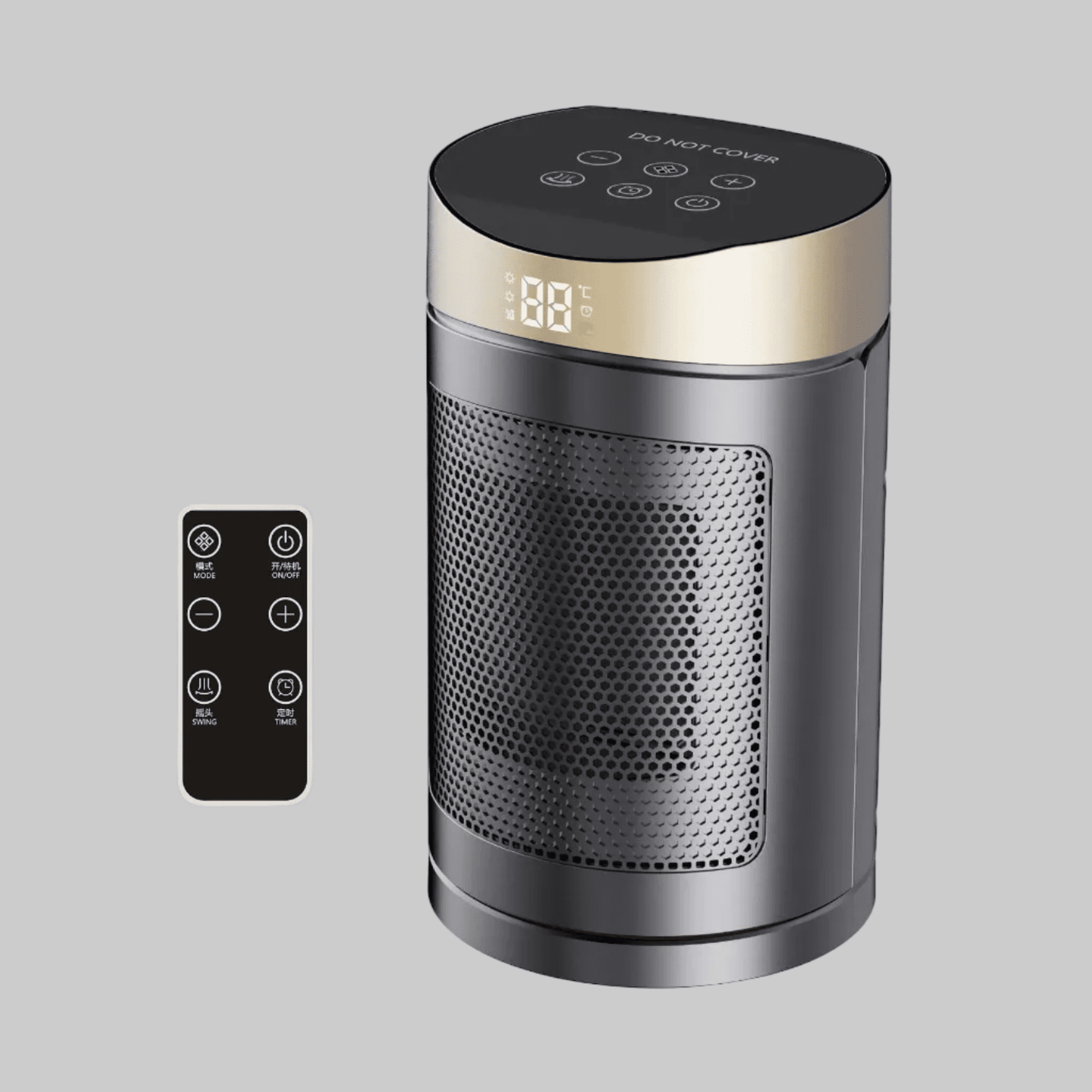 Compact Portable Electric Heater with Thermostat Control