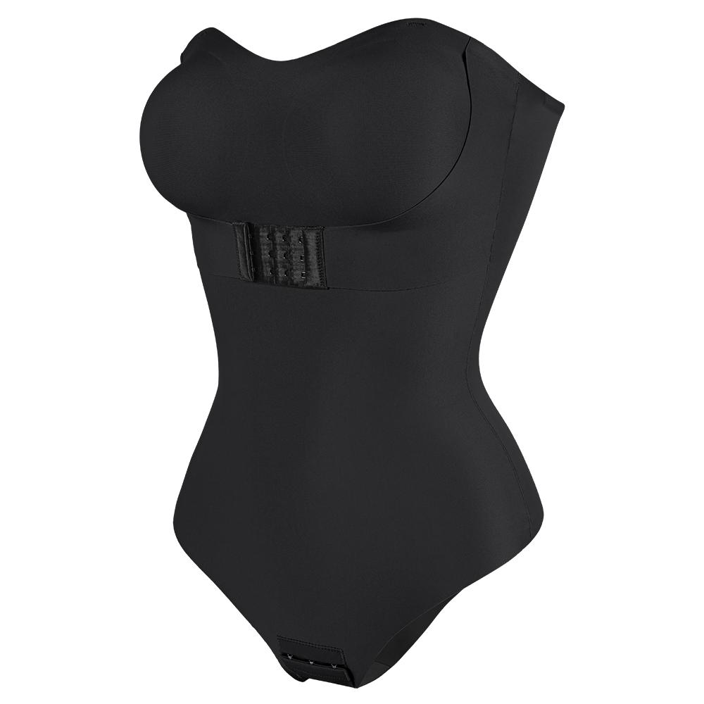 Strapless Thong Bodysuit Front Clasp Shaperwear