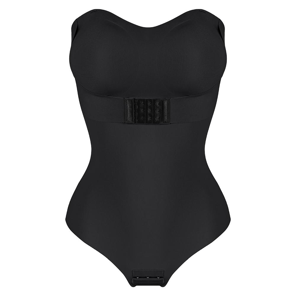 Strapless Thong Bodysuit Front Clasp Shaperwear