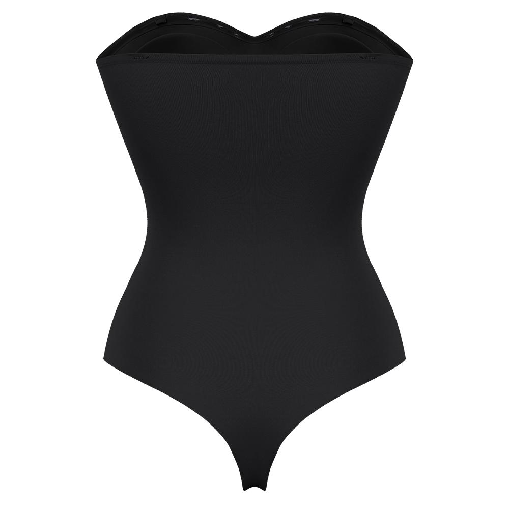 Strapless Thong Bodysuit Front Clasp Shaperwear