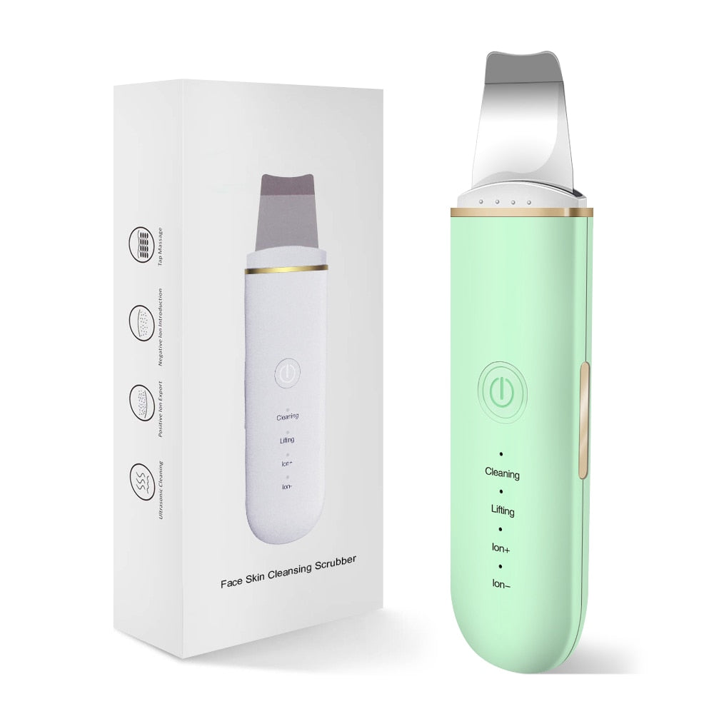 Facial Skin Scrubber-Blackheads Remover-Ultrasonic Scraper