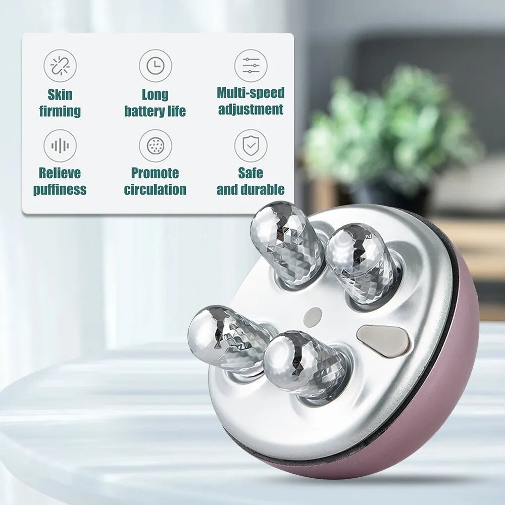 Usb Rechargeable Roller Massage Electric Face-lift