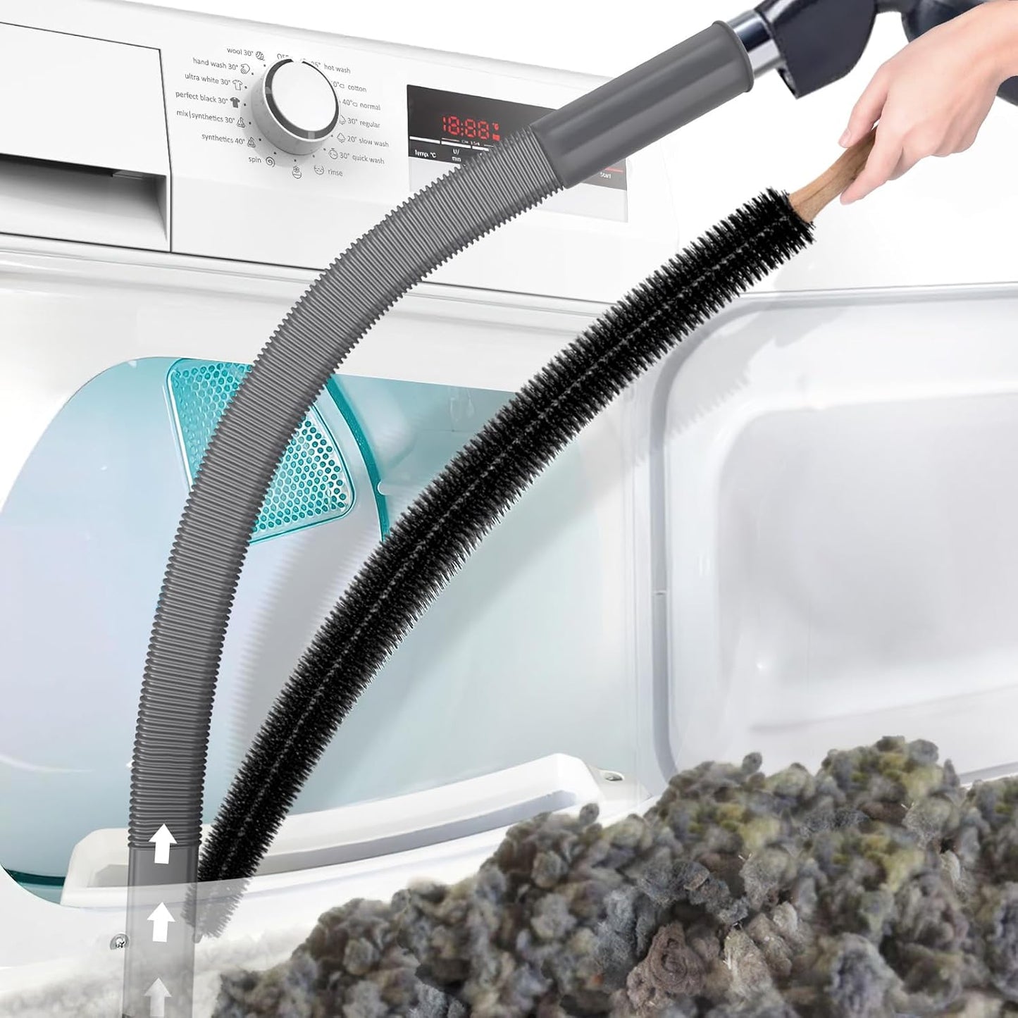 Easy Dryer Vent Cleaning Kit Brush Tool