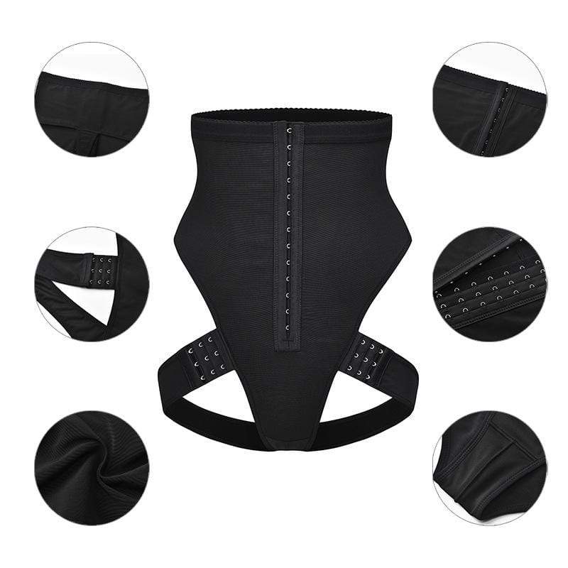 Waist Trainer with Front Hooks Push Up Butt Lifter Body Shaper